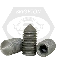 M10-1.50 x 45 mm Socket Set Screws, Cone Point, Metric Class 45H, Black Oxide, Coarse (UNC), Alloy Steel, ISO 4027 / DIN 914, Qty 100 Markdown