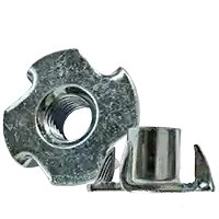 Seasonal Sale M4-0.70 x 8 x 15, 4 Prong Metric Tee Nut, Zinc Cr+3, Qty 1250