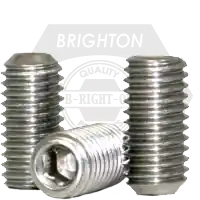 Save Now 1/2"-20 x 2" Socket Set Screws, Cup Point, 18-8 Stainless Steel A2, Fine (UNF), Qty 50