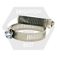 Price Drop 64 (3-1/2"-4-1/2") (89mm-114mm) 304 Stainless Steel Housing & Band w/ 430 Stainless Steel Zinc Plated Screw (Worm-Gear), Qty 50