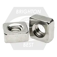 8-32 x 11/32" x 1/8" Machine Screw Square Nuts, No Chamfer, 18-8 Stainless Steel, Qty 500 Express Delivery