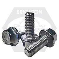 Save Now 5/16"-18 x 1/2" Hex Head Serrated Flange Screw w/ Wax, 18-8 Stainless Steel , Fully Threaded, Qty 100