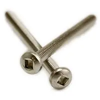 Hot Picks 6-32 x 1" Machine Screws, Square Drive Pan Head, 18-8 Stainless Steel A2, Full Thread, Qty 1000