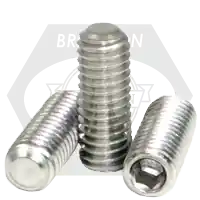 Factory Price M4-0.70 x 8 mm Socket Set Screws, Flat Point, 18-8 Stainless Steel A2, Coarse (UNC), Qty 100