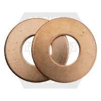 Trusted Brand 1" x 2 1/4" x .112"-.137" Flat Washers, Silicon Bronze, Qty 30
