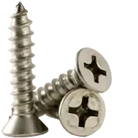 4-24 x 1 3/8" Self-Tapping Screws, Phillips Flat Head, Type A, 18-8 Stainless Steel A2, Full Thread, Qty 1000 Save Now