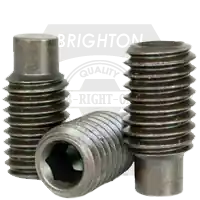 Top Rated 10-24 x 1 1/4" Socket Set Screws, Full Dog Point, Black Oxide, Coarse (UNC), Alloy Steel, Qty 100
