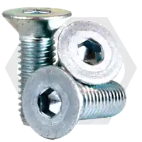 Limited Offer M14-2.00 x 90 mm Flat Head Socket Cap Screws, Metric Class 10.9, Zinc-Bake Cr+3, Partial Thread, Coarse (UNC), Qty 25