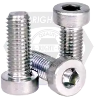 M3-0.50 x 10 mm Low Head Socket Cap Screws, 18-8 Stainless Steel A2, Full Thread, Coarse (UNC), Qty 100 Special Offer