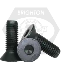 5/16"-24 x 4" Flat Head Socket Cap Screws, Thermal Black Oxide, Partial Thread, Fine (UNF), Alloy Steel, Qty 50 High Quality