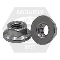 M4-0.70 Hex Flange Nuts, Non-Serrated, 18-8 Stainless Steel A2, Qty 100 Flash Sale