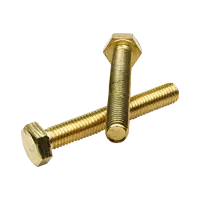 Professional Grade M12-1.75 x 80 mm Hex Cap Screws, Brass, Full Thread, DIN 933, Qty 25