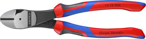 Knipex 74 22 200 SBA High Leverage 12° Angled Diagonal Cutters, 8" Nominal Length Grab Now