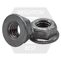 M8-1.25 Hex Flange Nuts, Non-Serrated, Metric Class 8, Plain Finish, Coarse (UNC), DIN 6923, Qty 250 Limited Time