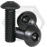 M2.5-0.45 x 8 mm Button Head Socket Cap Screws, Metric Class 10.9, Thermal Black Oxide, Full Thread, Coarse (UNC), ISO 7380, Qty 100 Buy Online