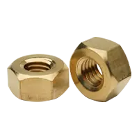 Instant Buy 5/8"-11 Brass Heavy Hex Nut (Inch), Qty 30
