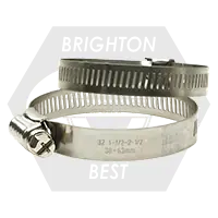 10M-Mini (9/16"-1-1/16") (14mm-27mm) 304 Stainless Steel Housing And Band - Steel Nickel Plated Screw (Worm-Gear), Qty 100 Fast Shipping