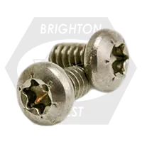 Same Day Shipping M4-0.70 x 6 mm Machine Screws, Torx Pan Head, T20 Drive 6-Lobe, 18-8 Stainless Steel A2, Full Thread, Metric ISO 14583, Qty 500