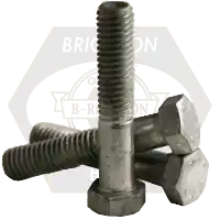 1 1/2"-6 x 10" Hex Bolts, Grade A, A307, Hot-Dipped Galvanized HDG, Partial Thread (6" Thread), Coarse (UNC), Qty 8 Price Drop