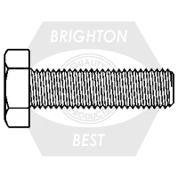 Sale 5/8"-11 x 2" Hex Tap Bolts, Grade 5, Zinc-Yellow Cr+6, Full Thread, Qty 250