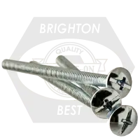 Direct From Factory 8-32 x 1/4" Machine Screws, Phillips/Slotted Combo Truss Head, Zinc Cr+3, Full Thread, Coarse (UNC), Qty 7250