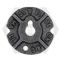 1 1/8" Round Malleable Iron Washers, Plain Finish, Qty 40 Best Price