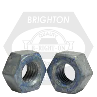 1 3/4"-5 Heavy Hex Nuts, Grade DH, A563, Hot-Dipped Galvanized HDG/Wax /Blue Dye, Coarse (UNC), (Metal Keg/Barrel), Qty 95 Must Have