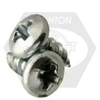 One Day Deal 8-18 x 3/8" Self-Tapping Screws, Phillips Round Head, Type AB, Zinc Cr+3, Full Thread, Qty 6000