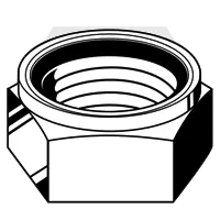 M12-1.75 Nylon Insert Lock Nuts (Thin), Metric Class 8, Zinc-Yellow Cr+6, Coarse (UNC), DIN 985, Qty 1000 Factory Price