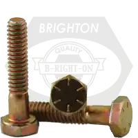 3/4"-10 x 8 1/2" Hex Cap Screws, Grade 8, Zinc-Yellow Bake Cr+6, Partial Thread, Coarse (UNC), Import, Qty 35 Express Delivery