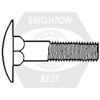 Professional Grade 5/16"-18 x 1 1/2" Step Bolts, Grade A, A307, Plain Finish, Full Thread, Qty 450