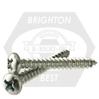12-11 x 2 1/2" Self-Tapping Screws, Phillips Oval Head, Type A, Zinc Cr+3, Full Thread, Qty 750 Fresh Stock