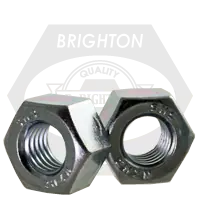 Sale 2"-8 Heavy Hex Nuts, Grade 2H, 8 Pitch, Zinc Cr+3, Coarse (UNC), A194 / SA 194, Qty 15