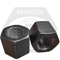 Top Rated 9/16"-18 High Nuts, Hardened Grade 8, Plain Finish, Qty 250