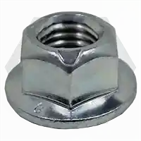 M8-1.25 Hex Flange Lock Nuts, Metric Class 8, Zinc Cr+3, Coarse (UNC), DIN 6927/DIN EN 1664, Qty 2000 Buy Online
