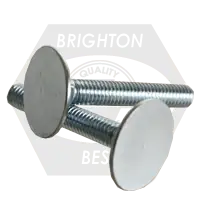 Best Choice 1/4"-20 x 2 1/4" Flat Countersunk 1 Norway Head Elevator Bolts Grade 2 Zinc Cr+3, Full Thread, Qty 700