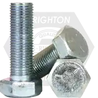 Special Offer 9/16"-12 x 3 3/4" Hex Cap Screws, Grade 5, Zinc Cr+3, Partial Thread, Coarse (UNC), Medium Carbon Steel, Qty 130