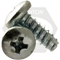 10-16 x 1/2" Thread-Cutting Screws, Slotted Indent Hex Washer Head HWH, Type 25 (BT), Zinc Cr+3, Full Thread, Qty 8000 Must Have