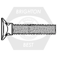 3/8"-16 x 1 1/4" Plow Bolts, Elliptical Head, Grade 5, Zinc Cr+3, Full Thread, Qty 650 One Day Deal