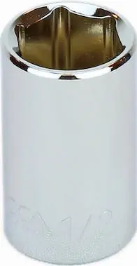 Trending 7/8" Standard 6 Point 3/8" Drive SAE Socket, Qty 1