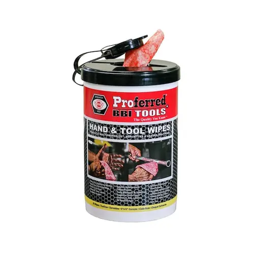USA Proferred Hand & Tool Wipes Single Pack, Qty 100 High Quality