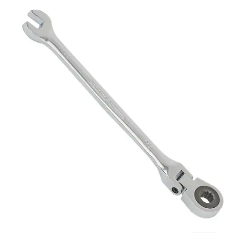 1/2" Proferred Flex Ratcheting Combination Wrench , Chrome Finish, Qty 1 Limited Time