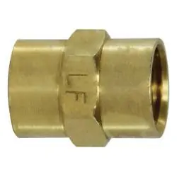ANDERSON METALS 706103-16 Pipe Coupling, 1-in Female NPTF x 1-in Female NPTF, Lead-Free Brass High Quality