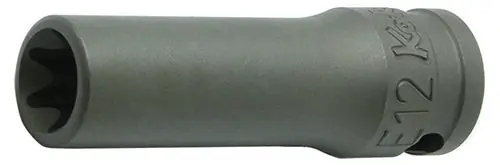 Ko-ken 23325-E10 3/8 Sq. Dr. Industrial Deep TORX E10 Socket - Length 55mm Must Have