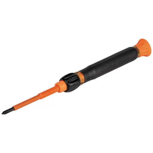 Klein Tools 32581INS 2-in-1 Insulated Electronics Screwdriver, Phillips, Slotted Bits Best Seller