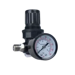 Midland Metal AR10 Air Line Regulator, 3.35 in Length, 1/4 in MNPT Inlet x 1/4 in FNPT Swivel Outlet, 180 psi While Supplies Last