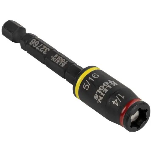 Klein Tools 32766 3-in-1 Impact Flip Socket, 1/4-Inch, 5/16-Inch, 3-Inch Length Time-Limited