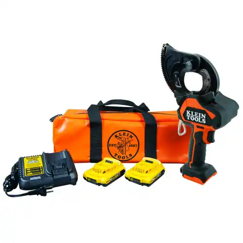 Discount Klein Tools BAT20GD1 Battery-Operated EHS Closed-Jaw Cutter, 2 Ah