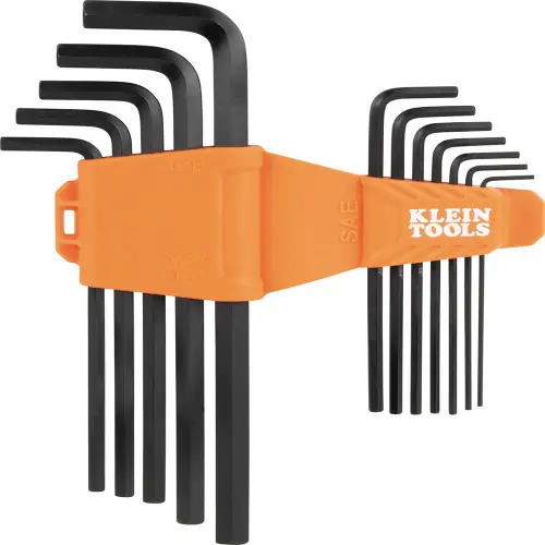 Klein Tools LS12 L-Style Long Hex Key Set, SAE, 12-Piece Clearance