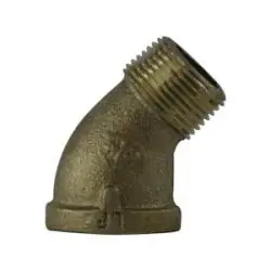 ANDERSON METALS 738124-08 45 deg Street Elbow, 1/2-in FPT x 1/2-in FPT, Bronze Sale